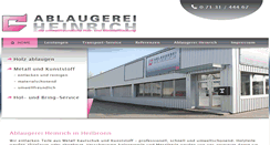 Desktop Screenshot of ablaugerei-heinrich.de
